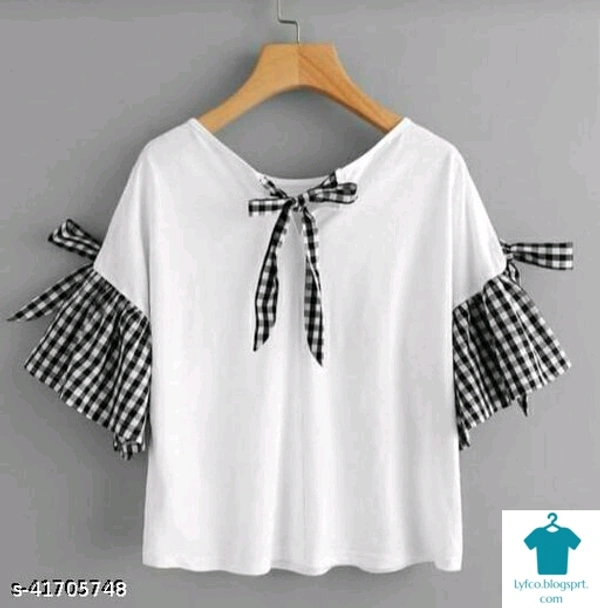 Product Name: *Pretty Elegant Women Tops & Tunics*Fabric: Cotton CambricSleeve Length: Short SleevesPattern: PrintedMultipack: 1 - size- M