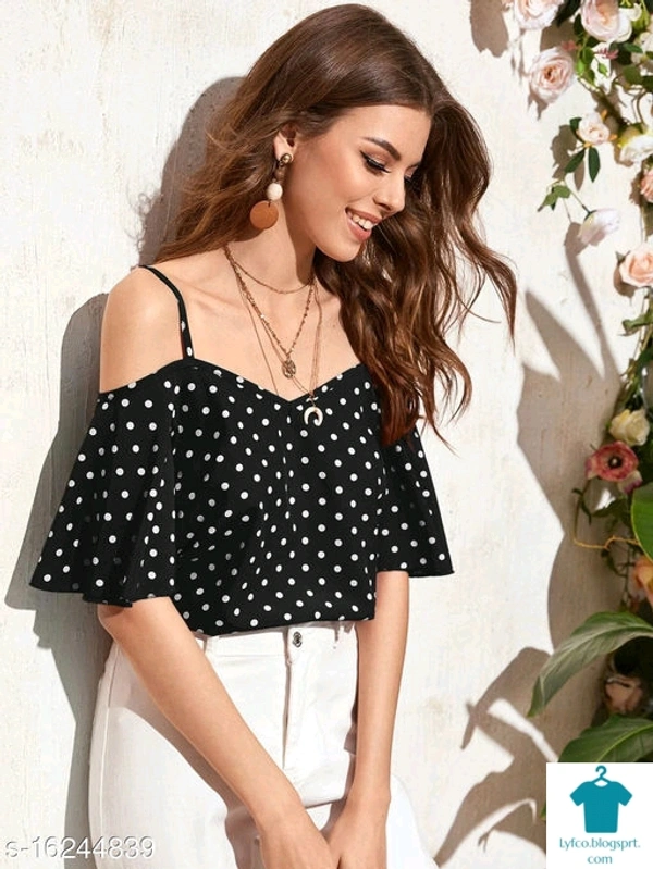 Product Name: *Istyle Can Women's Butterfly Sleeve Top*Fabric: CrepeMultipack: 1 - Colour- Red