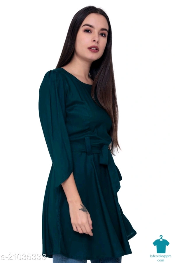 Product Name: *TOP*Fabric: RayonSleeve Length: Three-Quarter SleevesPattern: SolidMultipack: 1 - size- XXXL
