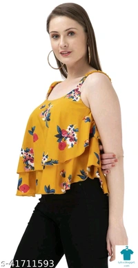 Product Name: *Aagam Superior  Tops & Tunics*Fabric: CrepeSleeve Length: SleevelessPattern: SolidMultipack: 1 - colour- white