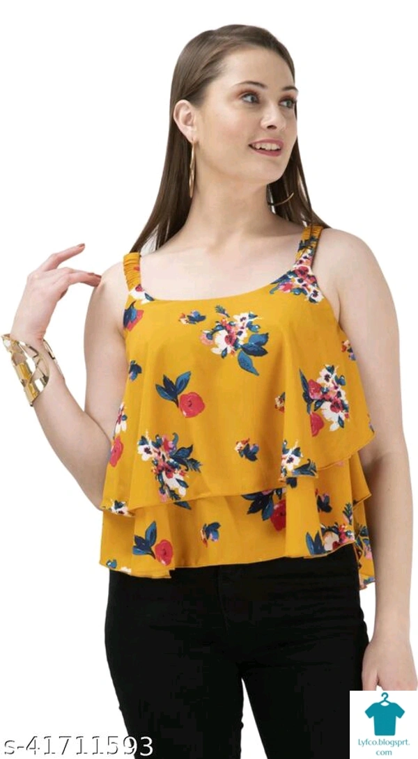 Product Name: *Aagam Superior  Tops & Tunics*Fabric: CrepeSleeve Length: SleevelessPattern: SolidMultipack: 1 - colour- white
