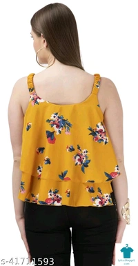 Product Name: *Aagam Superior  Tops & Tunics*Fabric: CrepeSleeve Length: SleevelessPattern: SolidMultipack: 1 - size- L