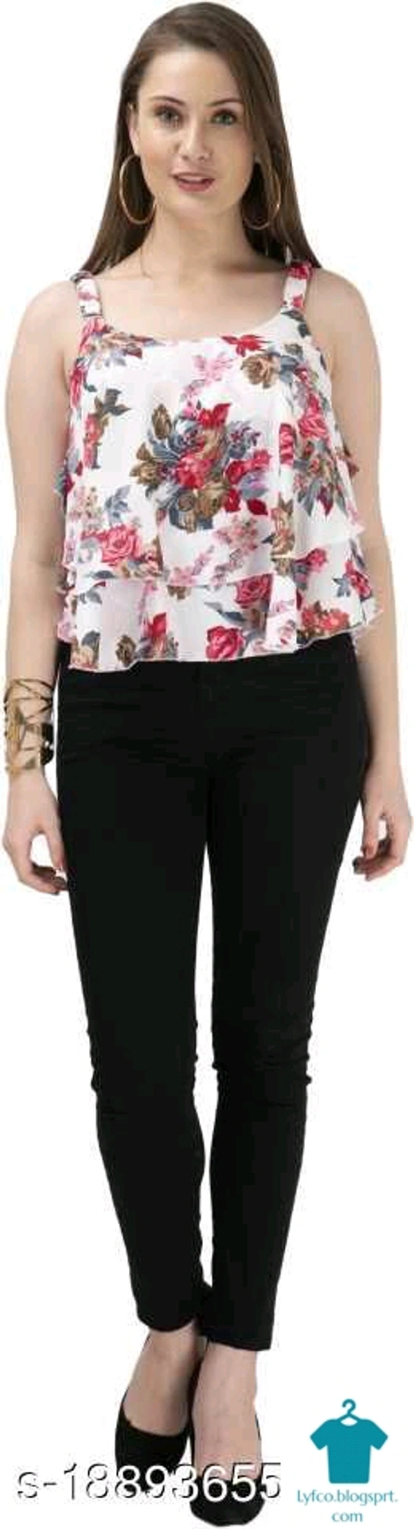 Product Name: *AVMP Women Printed Strip Top*Fabric: CrepeSleeve Length: SleevelessPattern: PrintedMultipack: 1 - size- XS