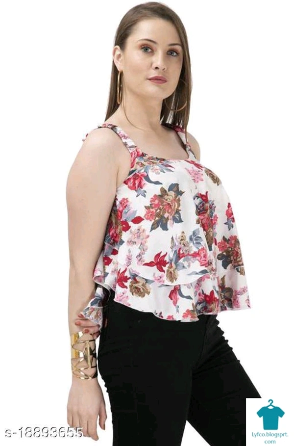 Product Name: *AVMP Women Printed Strip Top*Fabric: CrepeSleeve Length: SleevelessPattern: PrintedMultipack: 1 - size- XS