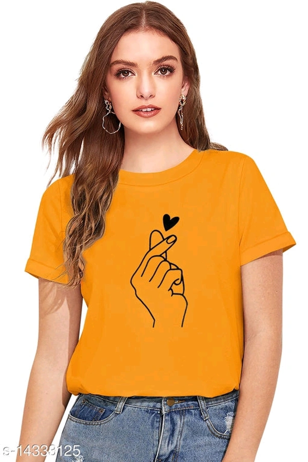 Product Name: *Comfy Graceful Women Tshirts *Fabric: CottonSleeve Length: Short SleevesPattern: PrintedMultipack: 1 - size- L