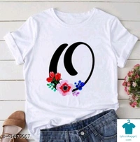 Product Name: *new design printed t shirt for woman *Fabric: CrepeSleeve Length: Short SleevesPattern: PrintedMultipack: 1 - colour- O