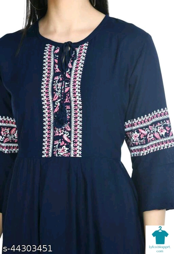 Product Name: *Classy Feminine Women Dresses*Fabric: Rayon - size- L