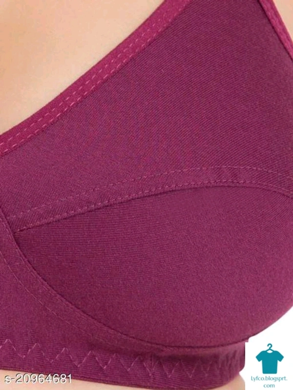 Product Name: *Stylish Women Bra*Fabric: Cotton BlendPadding: Non PaddedMultipack: 6Add On: Hooks - 38A
