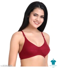 Product Name: *Women Non Padded Everyday Bra*Fabric: Cotton BlendPrint or Pattern Type: SolidPadding: Non PaddedType: Everyday BraSeam Style: SeamedMultipack: 6Add On: Hooks - 38A
