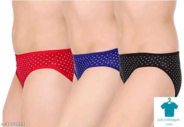 Product Name: *Stylish Women Briefs*Fabric: Cotton BlendPattern: Self-DesignMultipack: 3 - size- S
