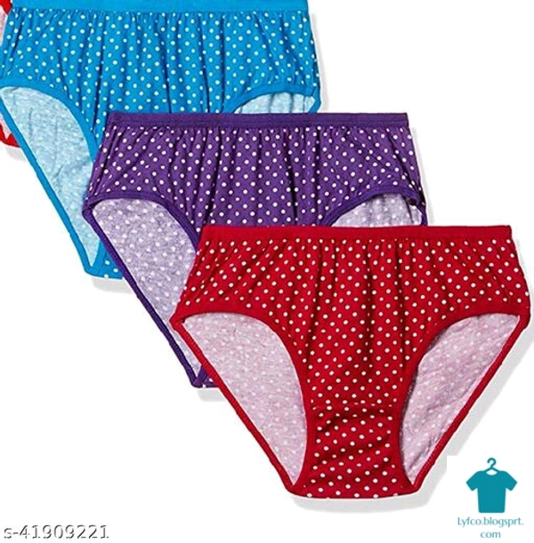 Product Name: *Stylish Women Briefs*Fabric: Cotton BlendPattern: Self-DesignMultipack: 3 - size- XL