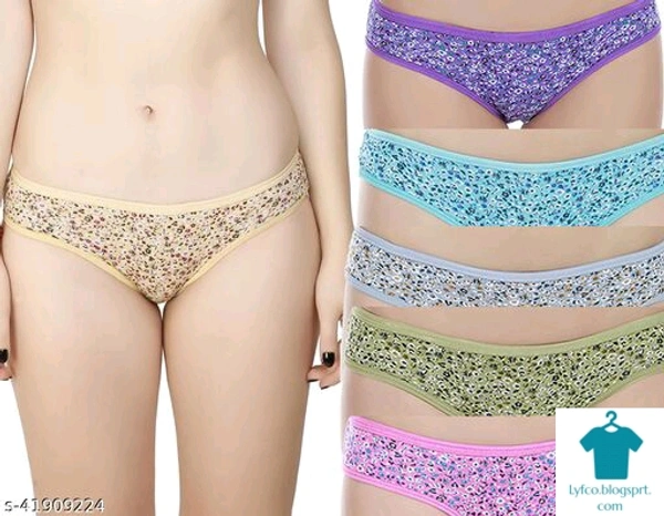 Product Name: *Comfy Women Briefs*Fabric: Cotton BlendPattern: Self-DesignMultipack: 6 - size- S