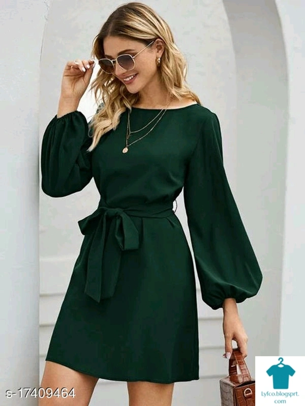 Product Name: *Istyle Can Women's Dress*Fabric: Poly CrepeMultipack: 1 - size- M