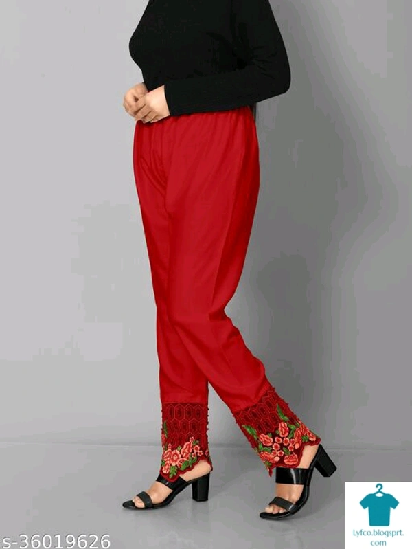 Product Name: *Fashionable Trendy Women Palazzos*Fabric: RayonPattern: SolidMultipack: 1 - size- 32