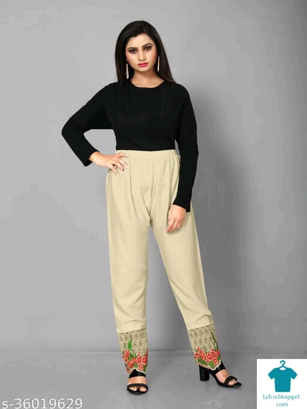 Product Name: *Gorgeous Unique Women Palazzos*Fabric: RayonPattern: SolidMultipack: 1 - size- 40