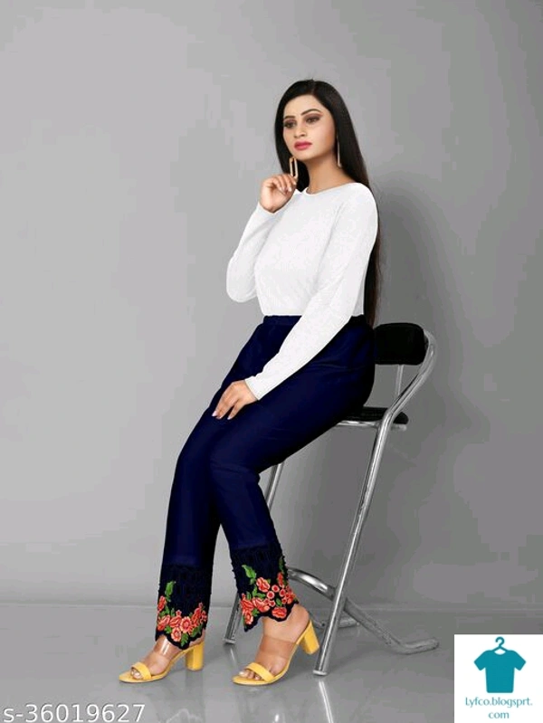 Product Name: *Elegant Fabulous Women Palazzos*Fabric: RayonPattern: SolidMultipack: 1 - size- 38