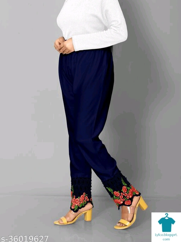 Product Name: *Elegant Fabulous Women Palazzos*Fabric: RayonPattern: SolidMultipack: 1 - size- 38