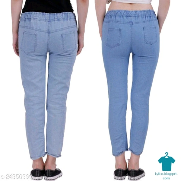 Product Name: *Fancy Fabulous Women Jeans*Fabric: DenimSurface Styling: PrintedMultipack: 2 - size- 28