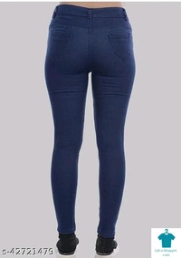 Product Name: ❤️ *Trendy Fashionable Women Jeans*Fabric: DenimSurface Styling: PrintedMultipack: 1 - size- 30