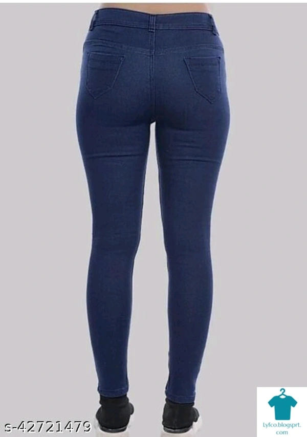 Product Name: ❤️ *Trendy Fashionable Women Jeans*Fabric: DenimSurface Styling: PrintedMultipack: 1 - size- 30