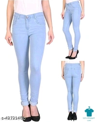 Product Name: *Trendy Designer Women Jeans*Fabric: DenimSurface Styling: PrintedMultipack: 1 - size- 30