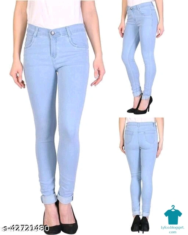 Product Name: *Trendy Designer Women Jeans*Fabric: DenimSurface Styling: PrintedMultipack: 1 - size- 30