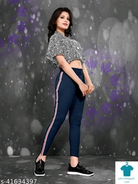 Product Name: *Fashionable Fashionista Women Jeggings*Fabric: Cotton BlendPattern: SolidMultipack: 1 - colour- Dark blue, size- 26