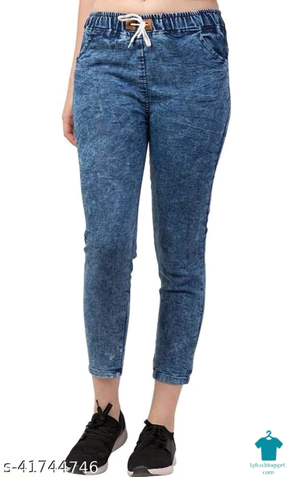 Product Name: *Evergreen Trendy Denim Women Joggers/Jeans For Girls*Fabric: DenimMultipack: 1 - size- 30