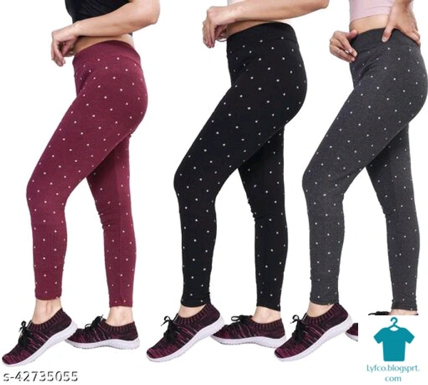 Product Name: *Women's Slim Fit Jeggings Pack Of 3(Size:-26 to 36)*Fabric: Cotton BlendPattern: PrintedMultipack: 3 - size- 26