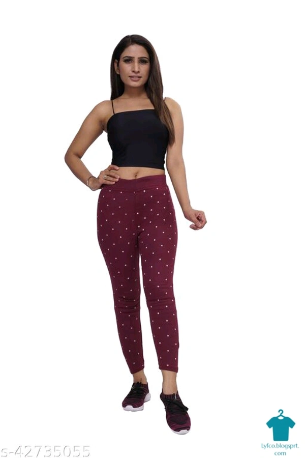 Product Name: *Women's Slim Fit Jeggings Pack Of 3(Size:-26 to 36)*Fabric: Cotton BlendPattern: PrintedMultipack: 3 - size- 30