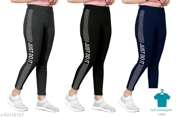 Product Name: *Women's Slim Fit Jeggings Pack Of 3(Size:-26 to 36)*Fabric: Cotton BlendPattern: Printed - size- 34