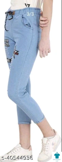 Product Name: *Classy Partywear Women Jeans*Fabric: DenimSurface Styling: PrintedMultipack: 1 - size- 26
