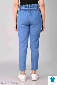 Product Name: *Stylish Modern Women Jeans*Fabric: DenimSurface Styling: Tie-UpsMultipack: 1 - size- 32