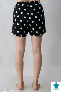 Product Name: *SAUBHAGYA WOMEN REGULAR SHORTS*Fabric: CottonPattern: PrintedMultipack: 1 - size- 34