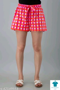 Product Name: *SAUBHAGYA WOMEN REGULAR SHORTS*Fabric: CottonPattern: PrintedMultipack: 1 - size- 34