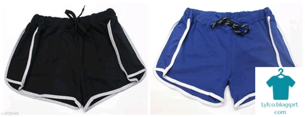 Product Name: *Powermerc Solid Cotton Women Combo Shorts*Fabric: CottonPattern: SolidMultipack: 2 - size- 28