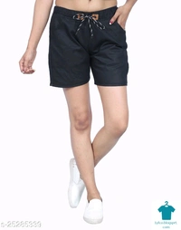 Product Name: *Ravishing Fashionista Women Shorts*Fabric: CottonPattern: Dyed/WashedMultipack: 1 - colour- White