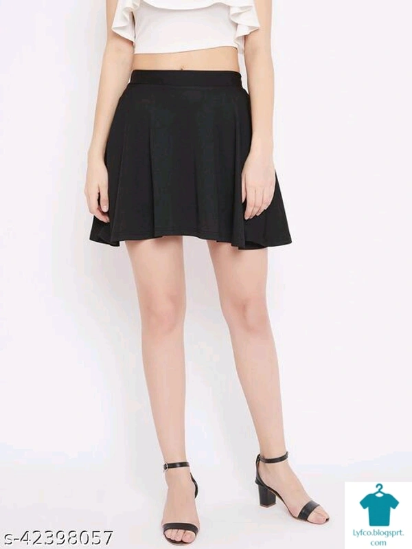 Product Name: *Fancy Latest Women Western Skirts*Fabric: PolyesterPattern: SolidMultipack: 1 - size- 34