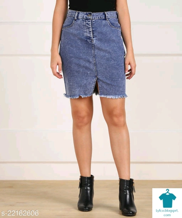 Product Name: *Fashionable Trendy Women Western Skirts*Fabric: DenimMultipack: 1 - size- 38