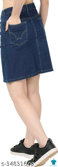 Checkout this latest SkirtsProduct Name: *Fashionable Feminine Women Western Skirts*Fabric: DenimPattern: SolidMultipack: 1 - size- ,32