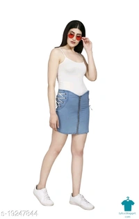 Product Name: *Gorgeous Modern Women Western Skirts*Fabric: DenimPattern: SolidMultipack: 1 - size- 30
