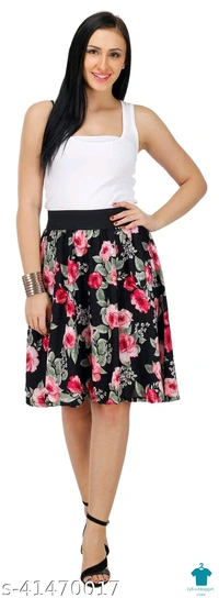 Product Name: *Ravishing Unique Women Western Skirts*Fabric: CrepePattern: PrintedMultipack: 2 - size- 28