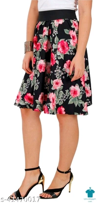 Product Name: *Ravishing Unique Women Western Skirts*Fabric: CrepePattern: PrintedMultipack: 2 - size- 28