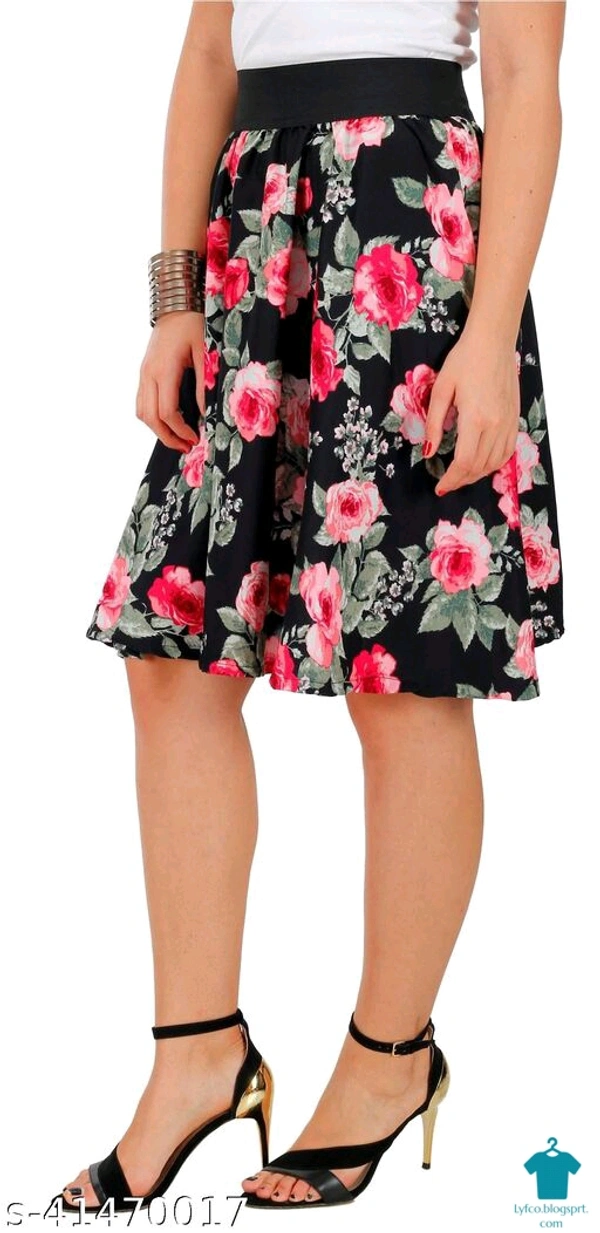 Product Name: *Ravishing Unique Women Western Skirts*Fabric: CrepePattern: PrintedMultipack: 2 - size- 28