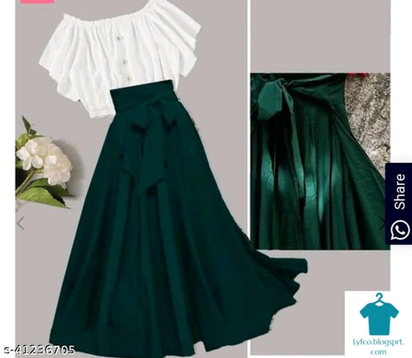 Product Name: *Ravishing Fashionista Women Western Skirts*Fabric: CrepePattern: SolidMultipack: 1 - size- 26