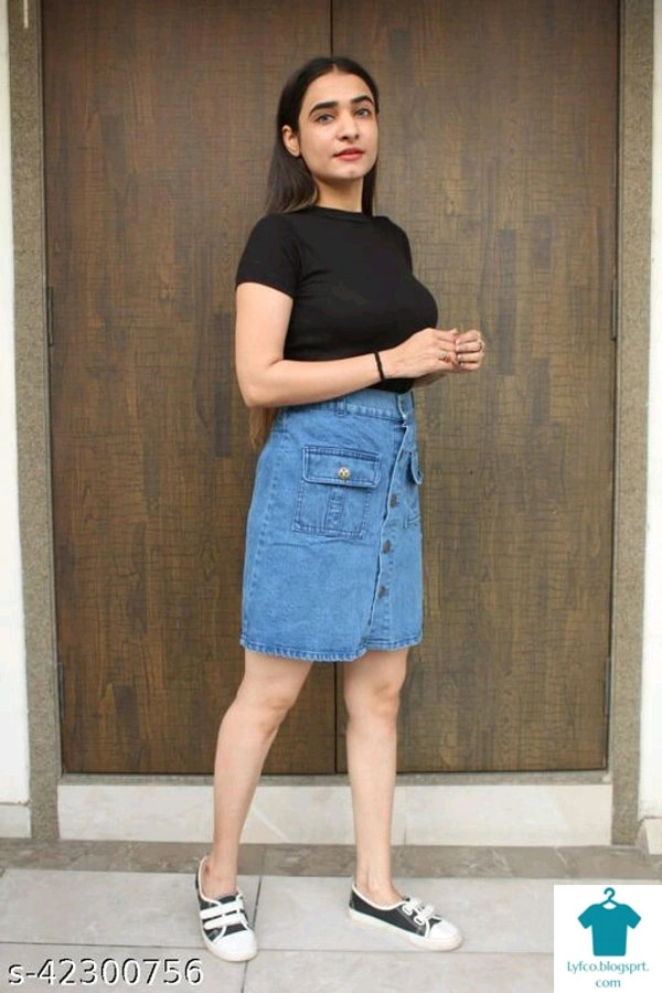 Product Name: *Stylish Fabulous Women Western Skirts*Fabric: CottonPattern: CheckedMultipack: 1 - size- 36