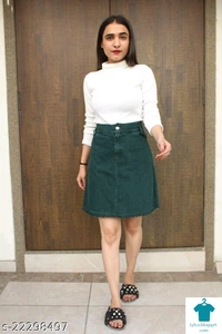 Product Name: *Casual Glamarous Women Western Skirts*Fabric: DenimMultipack: 1 - 40