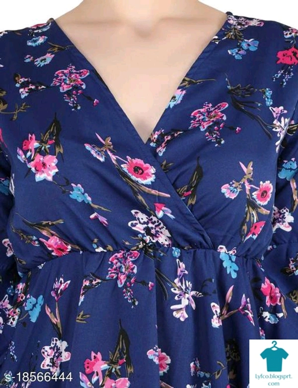 Product Name: *Trendy Retro Women Tops & Tunics*Fabric: CrepeSleeve Length: Three-Quarter SleevesPattern: PrintedMultipack: 1 - XXL
