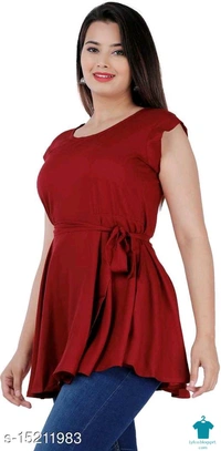 Product Name: *Urbane Glamorous Women Tops & Tunics*Fabric: RayonSleeve Length: SleevelessPattern: SolidMultipack: 1 - colour- yellow, size- M