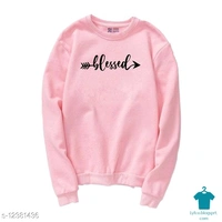 Product Name: *Blessed Printed Casual T-Shirt| Full Sleeves Printed T-shirt for Women's and Girls*Fabric: CottonSleeve Length: Long SleevesPattern: PrintedMultipack: 1 - XL